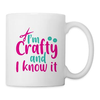 I'm Crafty And I Know It 2 - Tasse - Weiß - Rechts