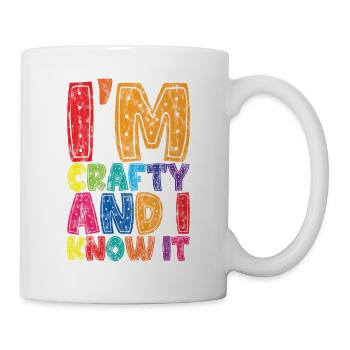 I'm Crafty And I Know It 3 - Tasse - Weiß - Rechts
