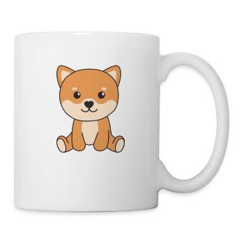 Shiba Inu chiens mignons drôle Shiba Inus - Mug blanc - blanc - Droite