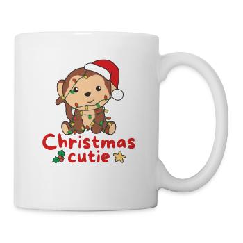 Monkey Christmas Monkeys Christmas Cutie - Mug - white - Right