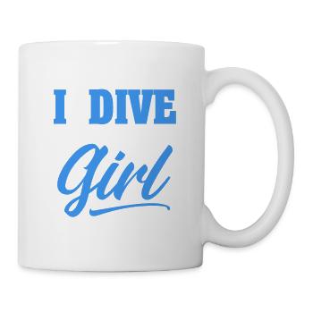 Sporttauchen Geschenk Unterwasser Sporttaucher - Tasse - Weiß - Rechts