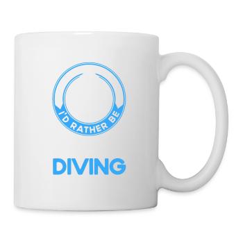 Sporttauchen Geschenk Unterwasser Sporttaucher - Tasse - Weiß - Rechts