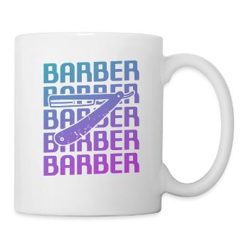 Coiffure Retro Vintage Classic Barber - Mug blanc - blanc - Droite