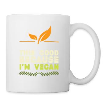 vegan veggie - Tasse - Weiß - Rechts