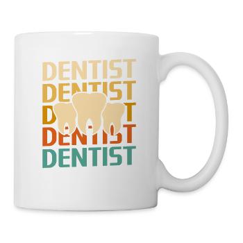 Retro Vintage Classic Dentist Dentistry - Mug - white - Right