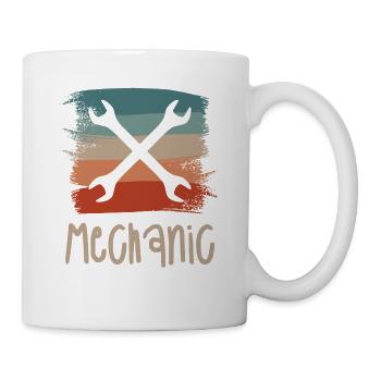 Retro Vintage Classic Mechanic Mechanical - Mug - white - Right