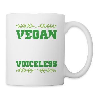 Slogan végétalien sur le bien-être animal - Mug blanc - blanc - Droite