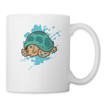 Turtle in Japanese kawaii style animal - Mug - white - Right