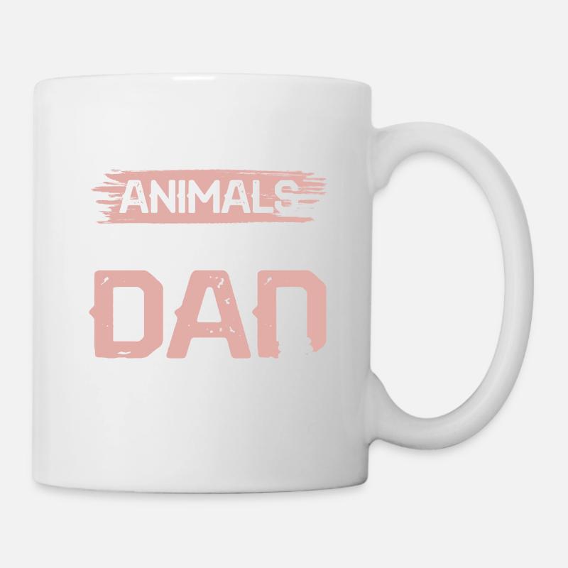 tierschützer papa - Tasse - Weiß