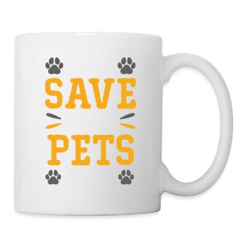 tierschutz spruch tierschützer - Tasse - Weiß - Rechts