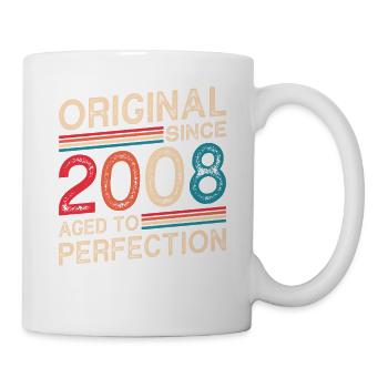 Original Depuis 2008 Vieilli À La Perfection - Mug blanc - blanc - Droite