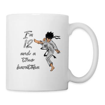 Ich bin 12 - Jungen Karate - Tasse - Weiß - Rechts