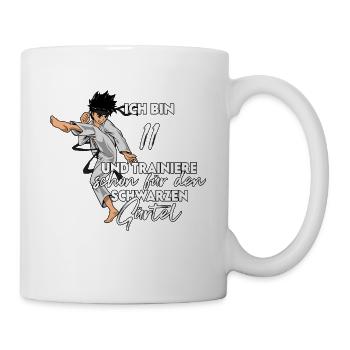 Ich bin 11 - Jungen Karate - Tasse - Weiß - Rechts