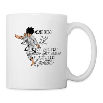 Ich bin 12 - Jungen Karate - Tasse - Weiß - Rechts