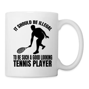 Tennisverein Tennisspieler Tennis Tennisschläger - Tasse - Weiß - Rechts