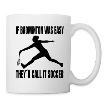 Fan de badminton Joueur de badminton Badminton - Mug blanc - blanc - Droite