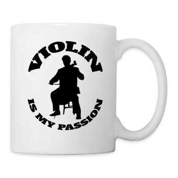 Orchestre de violon Violoniste Musique de violon - Mug blanc - blanc - Droite