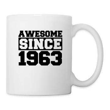 Génial depuis 1963 - Mug blanc - blanc - Droite