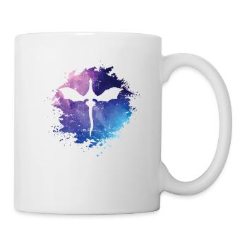 Signe du zodiaque de la tache du dragon - Mug blanc - blanc - Droite
