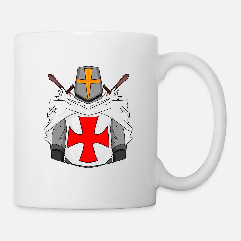 Croix de l’épée des Templiers - Mug blanc - blanc
