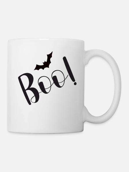 Boo! - Tasse - Weiß