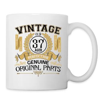 Vintage 37 years - birthday gift 37 years !!! - Mug - white - Right