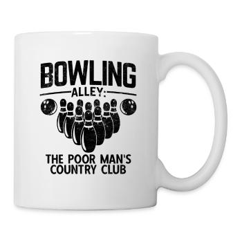Bowling - Tasse - Weiß - Rechts