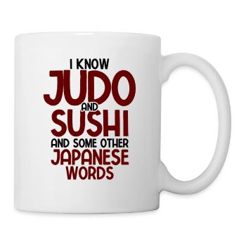 Japanischer Kampfsport Judo - Tasse - Weiß - Rechts