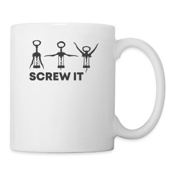 Ach schei* drauf Lieber Wein Screw it - Tasse - Weiß - Rechts