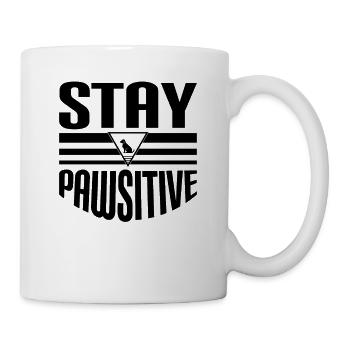 Stay Pawsitive - Mug - white - Right