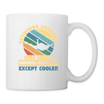 Fallschirmspringen Großvater Fallschirmspringer - Tasse - Weiß - Rechts