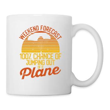 Prédiction drôle de week-end 100% de chances de faire un - Mug blanc - blanc - Droite
