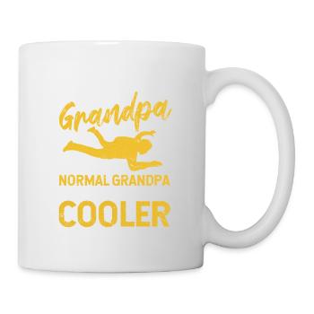 Fallschirmspringen Opa Fallschirmspringer - Tasse - Weiß - Rechts