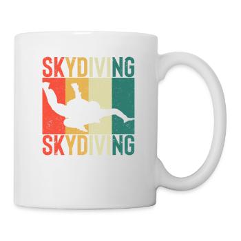 Parachutisme Parachutiste vintage - Mug blanc - blanc - Droite
