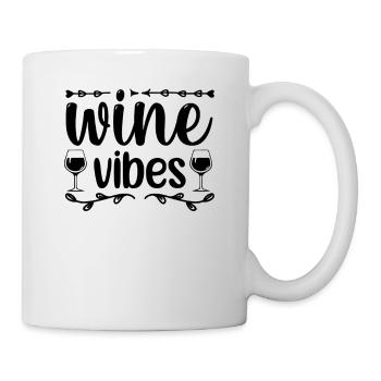 Vibes du vin - Mug blanc - blanc - Droite