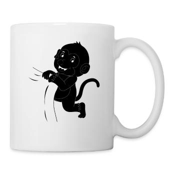 Singe Bébé Orang-outan - Singe mignon - Mug blanc - blanc - Droite