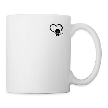 Chimpanzé Singe Bébé Orang-outan - Singe Mignon Hea - Mug blanc - blanc - Droite