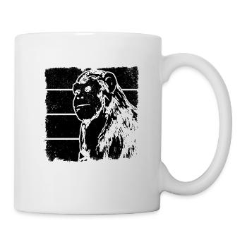 Monkey Chimpanzee Orangutan Monkey - Tasse - Weiß - Rechts