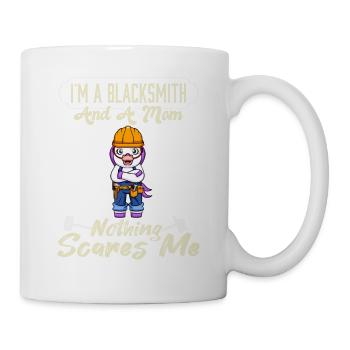 Je suis un forgeron et une maman rien ne me fait peur - Mug blanc - blanc - Droite
