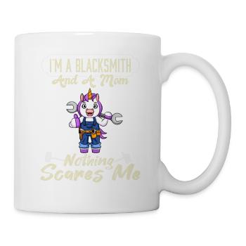 Je suis un forgeron et une maman rien ne me fait peur - Mug blanc - blanc - Droite