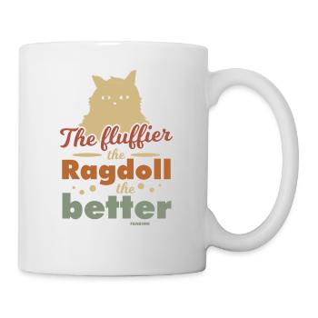 cute ragdoll cat - Mug - white - Right