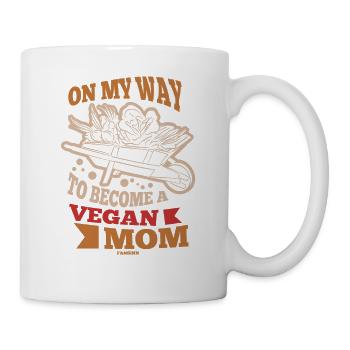 Sur mon chemin pour devenir une maman végétalienne - Mug blanc - blanc - Droite