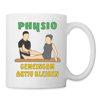 PHYSIO GEMEINSAM AKTIV BLEIBEN - Tasse - Weiß - Rechts