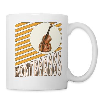 KONTRABASS - Tasse - Weiß - Rechts