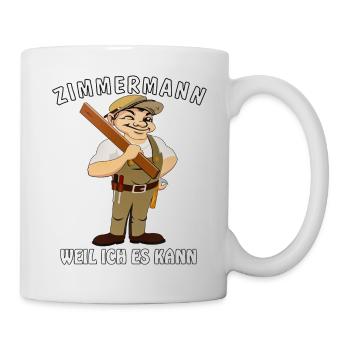 ZIMMERMANN WEIL ICH ES KANN - Tasse - Weiß - Rechts