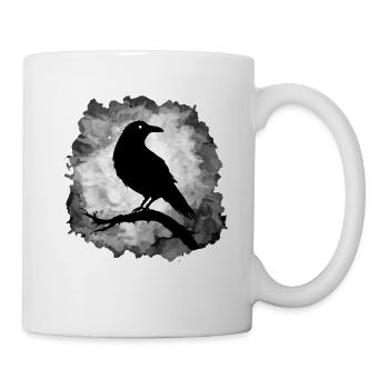 Raven Crow Moonlight Gloomy - Mug - white - Right