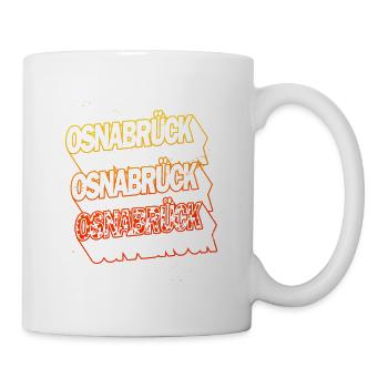 Osnabrück Germany City Skyline Home Font - Mug - white - Right