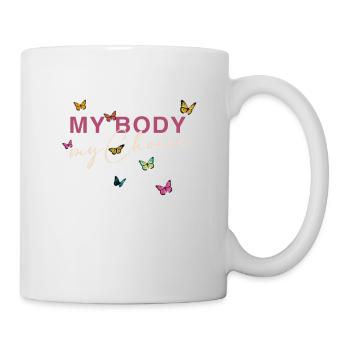 Mon corps - Mon choix - Mug blanc - blanc - Droite