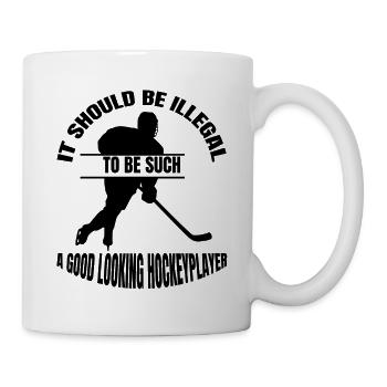 Eishockey Wintersport Eishockeyteam Geschenk - Tasse - Weiß - Rechts