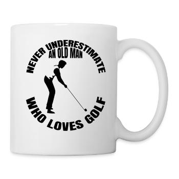 Golf Quote Golf Ball Golfer Golf Club - Mug - white - Right